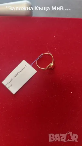 Златен пръстен 14к, 1.19гр, снимка 3 - Пръстени - 48322022