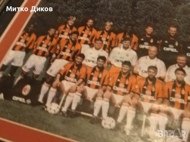 Милан 1998-1999г. фотос в рамка с размер 367х280мм, снимка 4 - Футбол - 42797241