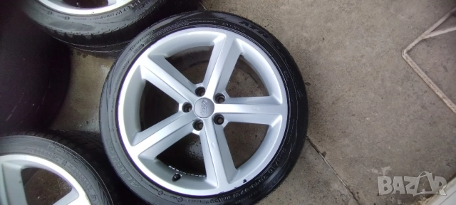 джанти s line 18 цола за audi a4 a5 a6 ЕТ29 С Гуми 245 40 original , снимка 3 - Аксесоари и консумативи - 50726868