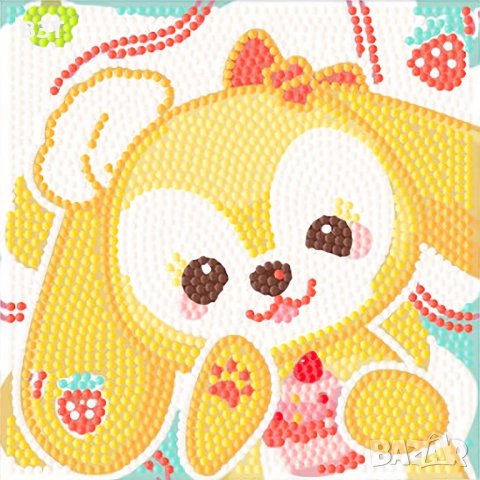 ДИАМАНТЕН ГОБЛЕН – ЗАЙЧЕ 05 /ДЕТСКИ/, снимка 2 - Гоблени - 53143576