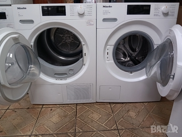 Комплект пералня и сушилня с термопомпа Миеле Miele Modern Life Т1 и W1 Made in Germany Гаранция!, снимка 9 - Перални - 52580157