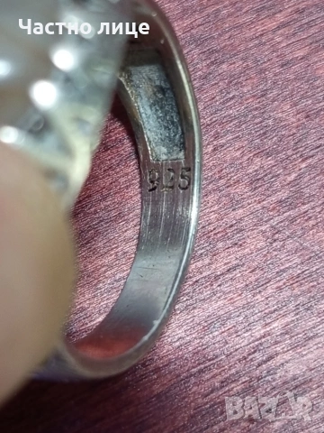 Мъжки сребърен пръстен, снимка 6 - Пръстени - 54266784