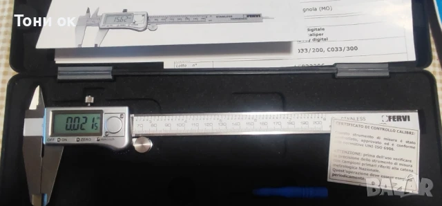 дигитален Шублер FERVI 200мм , снимка 3 - Шублери - 51074741