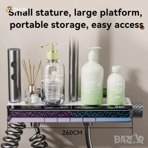 Модерен интелигентен душ с дисплей и LED подсветка D36, снимка 4 - Душове - 49405483