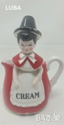 Винтидж Керамична Каничка"Уелска Дама"/CREAM Jug/, снимка 10 - Колекции - 53091871