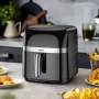 HOCO Air Fryer 8L – Сензорен екран – 1700W – Черен – Ново, снимка 1