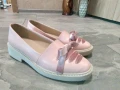 Розови обувки с панделка , снимка 1