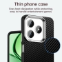 Realme Note 60 Удароустойчив Carbon Fiber Калъф и Протектор, снимка 5