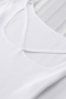 Дамски блуза рипс в бяло с къси ръкави и квадратно деколте, снимка 8