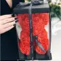 Мече от рози в подаръчна кутия , снимка 3