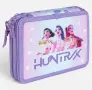 Троен пълен несесер „K-POP“, лилав, 15x4x21 см, снимка 1