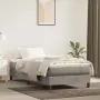 vidaXL Матрак за легло с покет пружини средна твърдост светлосив 100x200x20 см кадифе, снимка 2