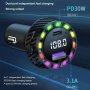 Трансмитер USB зарядно за кола с двоен порт,бързо зареждане,12-24V, снимка 5