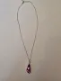 Сребърно колие с камък Сваровски, снимка 3