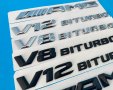 Емблема V12, V8, Mercedes, Amg, надпис, мерцедес, w221, w222, w211,мерцедес, снимка 6