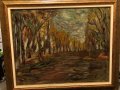 Стара картина огромна масло на платно, снимка 2