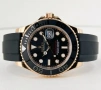 Rolex Yacht-Master 40mm (37mm) Rose Gold Black Dial Automatic Унисекс Различни Варианти, снимка 3