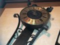 часовник с махало от ковано желязо-70х20см-внос швеицария, снимка 5