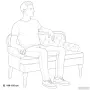 vidaXL Пейка с облегалка, светло сива, 119,5x64,5x75 см, кадифе, снимка 9