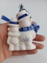 Стара порцеланова коледна играчка с печат, снимка 2