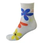 Цветни памучни #чорапи с флорален мотив (5 чифта), снимка 2
