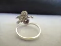 Сребърен пръстен Пеперуда Проба 925 , снимка 6
