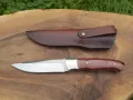 Ловен нож ръчна изработка с кожена кания,фултанг,LN401, снимка 2