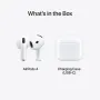 Apple AirPods 4 безжични слушалки, Bluetooth слушалки, персонализирано пространствено аудио, устойчи, снимка 7