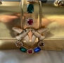Pinko Love bag чанта през рамо - златна, снимка 2
