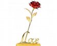 24K Gold Rose Златна роза Луксозен подарък за Св. Валентин , 8-ми март, снимка 13