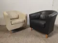 Клубни кожени кресла, снимка 1
