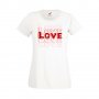 Дамска тениска Свети Валентин LOVE LOVE LOVE 2, снимка 6