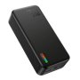 Power Bank JoyRoom- 2xUSB, Type-C, Micro-USB, LED за проверка на батерията, 22.5W, 30000mAh - Черен, снимка 1 - Външни батерии - 42340655