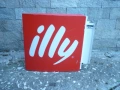 реклама двустранна светеща на Illy, снимка 1