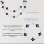 Van Cleef & Arpels VCA 5 Motifs Silver Blue Pietersite Vintage Alhambra Дамска Гривна, снимка 8