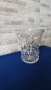 Голяма немска кристална ваза с орнаменти - 18см, снимка 4