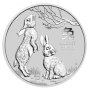 Сребро Лунар година на Заека 2023 5 oz, снимка 1 - Нумизматика и бонистика - 40706109