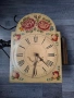 Винтидж механичен стенен часовник с ръчно рисуван циферблат , снимка 2