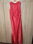 Дълга елегантна бална рокля от червен сатен ХЛ/ХХЛ, снимка 1 - Рокли - 39648967