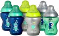 Нови Бебешки бутилки / шишета 6 броя 260 ml за момче Tommee Tippee 0+, снимка 1