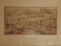 Картина, Търново, Никола Чехларов, акварел. , снимка 2
