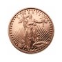 1 oz медна монета - St Gaudens Walking Liberty, снимка 1