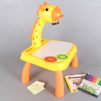 ✨Детска масичка с проектор Жираф , снимка 2 - Рисуване и оцветяване - 38253339