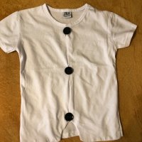 Zara Бяла тениска за момиче, снимка 1 - Детски тениски и потници - 39974654