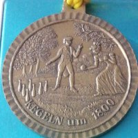 Бронзов медал Trimm Spiele Kegeln 1800, снимка 5 - Антикварни и старинни предмети - 33657649