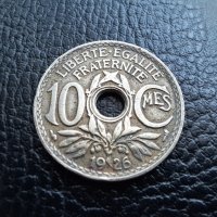 Стара монета 10 сантима 1926 г. Франция-топ !, снимка 2 - Нумизматика и бонистика - 42201842