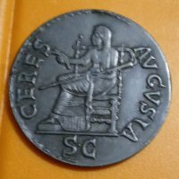 Монета Рим Клавдий Сестерция, снимка 4 - Нумизматика и бонистика - 38984734