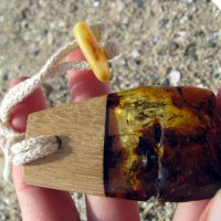 Кехлибарен медальон за вашата индивидуалност / Amber pendant emphasizing your individuality, снимка 8 - Колиета, медальони, синджири - 35255691