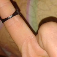 Широк пръстен в черен емайл изгодно, снимка 3 - Пръстени - 40761873