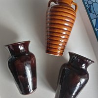 ✅Комплект от две мини вазички и амфора керамика, снимка 3 - Вази - 40643463
